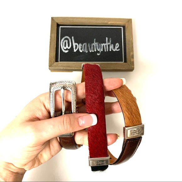 Brighton Accessories - Brighton western pony hair multicolor belt